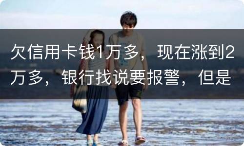 欠信用卡钱1万多，现在涨到2万多，银行找说要报警，但是现在没能力偿还怎么办