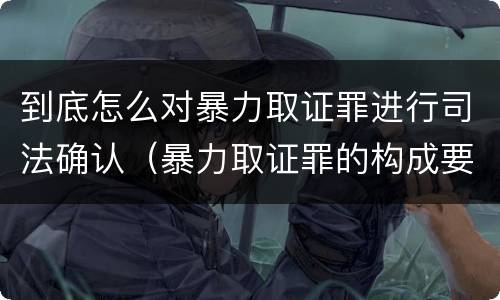 到底怎么对暴力取证罪进行司法确认（暴力取证罪的构成要件）