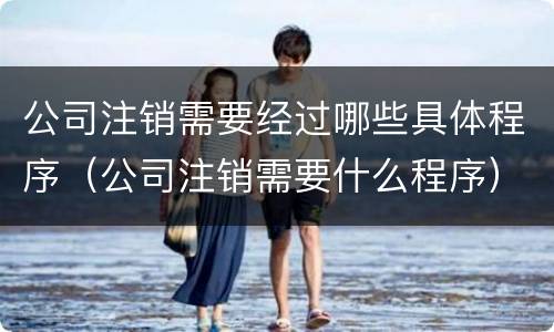 公司注销需要经过哪些具体程序（公司注销需要什么程序）