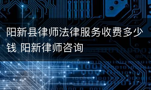 阳新县律师法律服务收费多少钱 阳新律师咨询