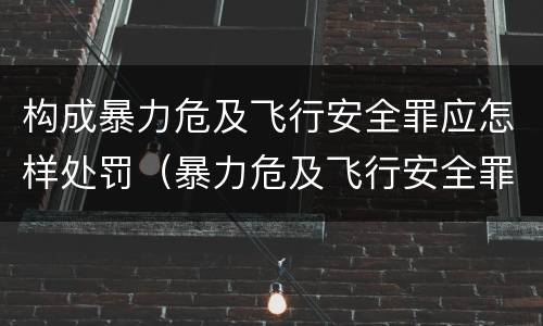 构成暴力危及飞行安全罪应怎样处罚（暴力危及飞行安全罪的构成要件）