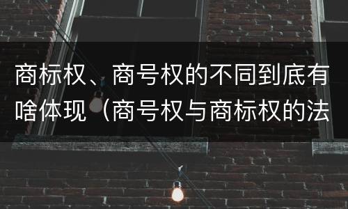 商标权、商号权的不同到底有啥体现（商号权与商标权的法律冲突与解决）