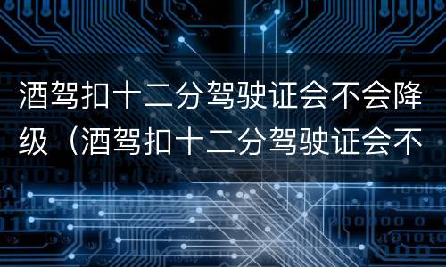 酒驾扣十二分驾驶证会不会降级（酒驾扣十二分驾驶证会不会降级了）