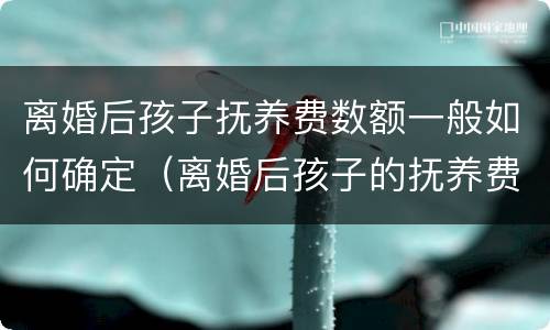 离婚后孩子抚养费数额一般如何确定（离婚后孩子的抚养费一般是多少）