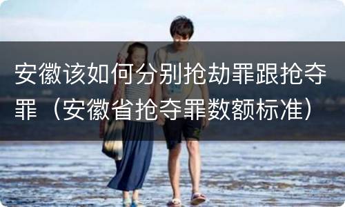 安徽该如何分别抢劫罪跟抢夺罪（安徽省抢夺罪数额标准）