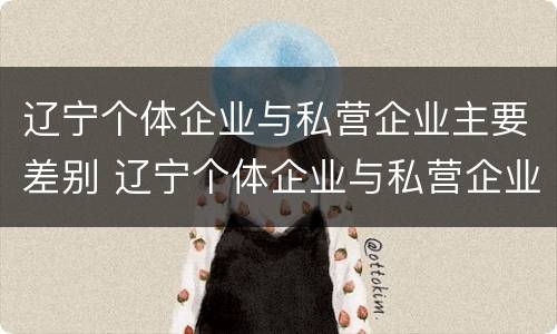 辽宁个体企业与私营企业主要差别 辽宁个体企业与私营企业主要差别在哪