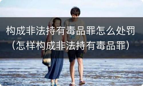 构成非法持有毒品罪怎么处罚（怎样构成非法持有毒品罪）