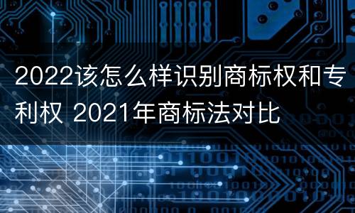 2022该怎么样识别商标权和专利权 2021年商标法对比