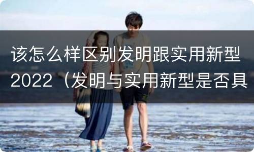 该怎么样区别发明跟实用新型2022（发明与实用新型是否具有实用性）