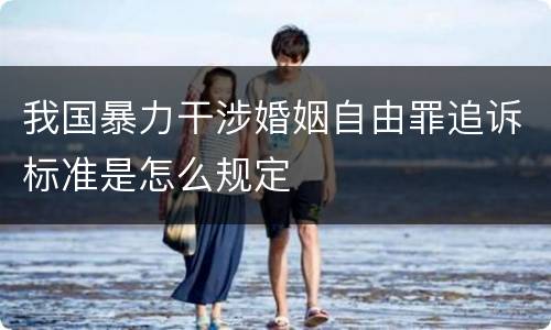 我国暴力干涉婚姻自由罪追诉标准是怎么规定