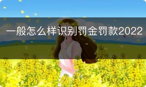 一般怎么样识别罚金罚款2022