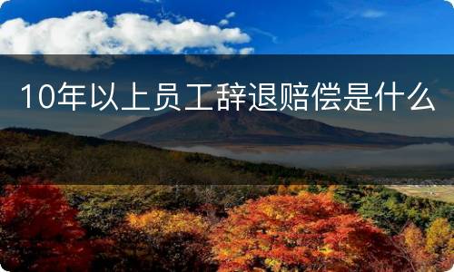 10年以上员工辞退赔偿是什么