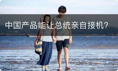 中国产品能让总统亲自接机?