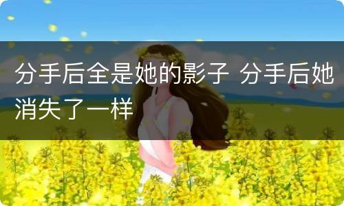 分手后全是她的影子 分手后她消失了一样