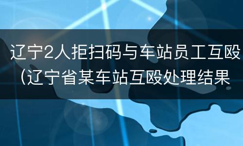 辽宁2人拒扫码与车站员工互殴（辽宁省某车站互殴处理结果）