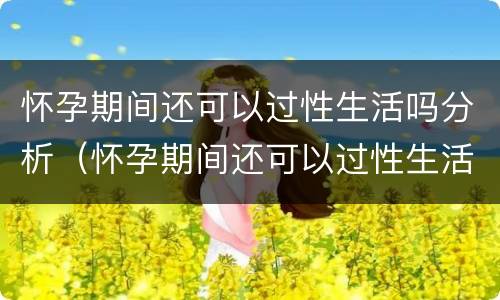 怀孕期间还可以过性生活吗分析（怀孕期间还可以过性生活吗分析视频）