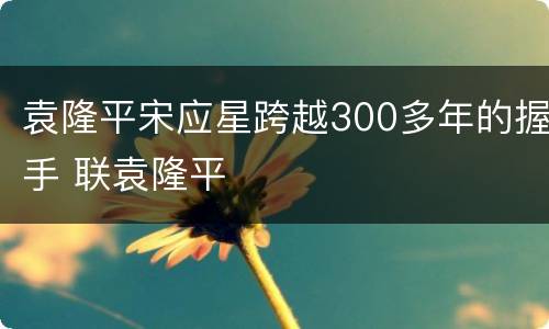 袁隆平宋应星跨越300多年的握手 联袁隆平