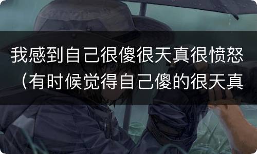 我感到自己很傻很天真很愤怒（有时候觉得自己傻的很天真）
