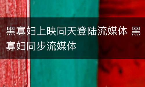 黑寡妇上映同天登陆流媒体 黑寡妇同步流媒体