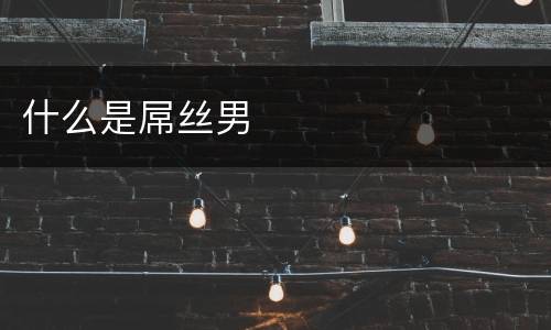 什么是屌丝男