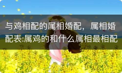 与鸡相配的属相婚配，属相婚配表:属鸡的和什么属相最相配