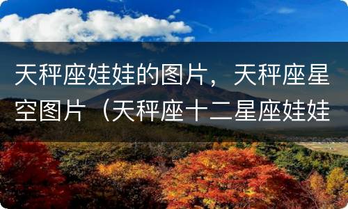 天秤座娃娃的图片，天秤座星空图片（天秤座十二星座娃娃）
