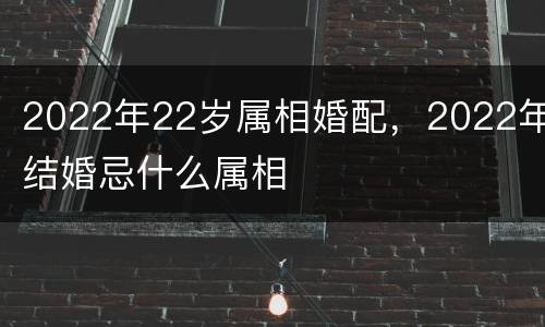 2022年22岁属相婚配，2022年结婚忌什么属相