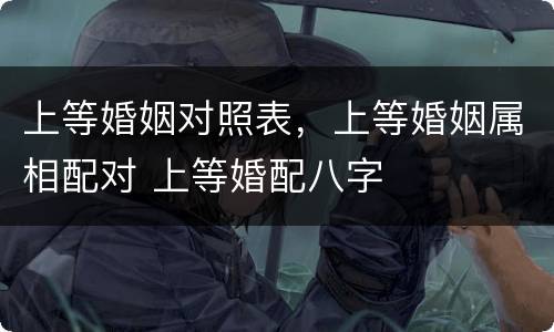 上等婚姻对照表，上等婚姻属相配对 上等婚配八字