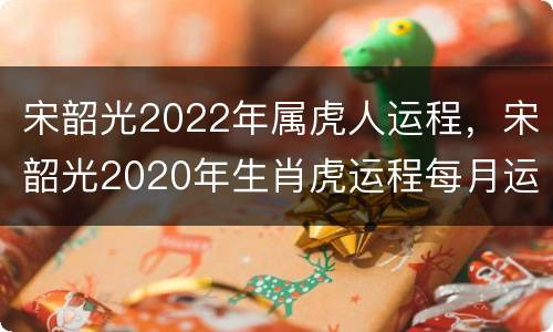 宋韶光2022年属虎人运程，宋韶光2020年生肖虎运程每月运势