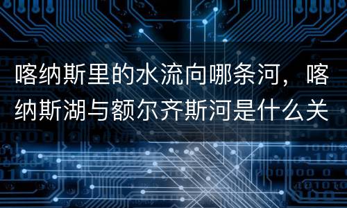 喀纳斯里的水流向哪条河，喀纳斯湖与额尔齐斯河是什么关系