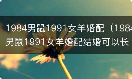 1984男鼠1991女羊婚配（1984男鼠1991女羊婚配结婚可以长久吗?）
