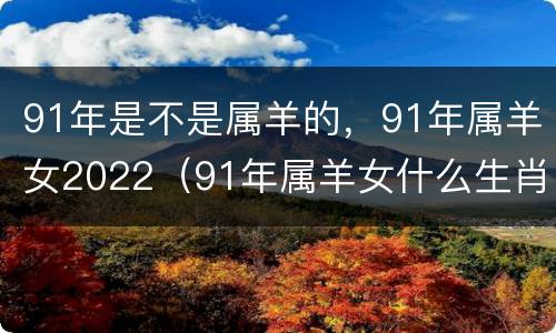 91年是不是属羊的，91年属羊女2022（91年属羊女什么生肖配对）