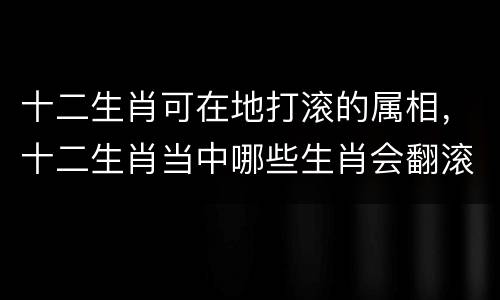 十二生肖可在地打滚的属相，十二生肖当中哪些生肖会翻滚的