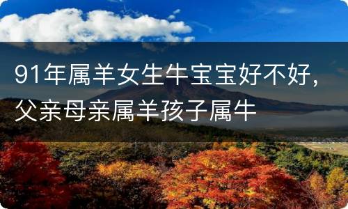91年属羊女生牛宝宝好不好，父亲母亲属羊孩子属牛