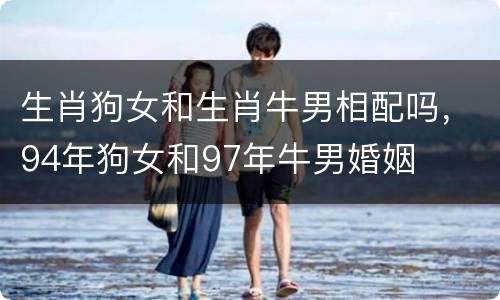 生肖狗女和生肖牛男相配吗，94年狗女和97年牛男婚姻