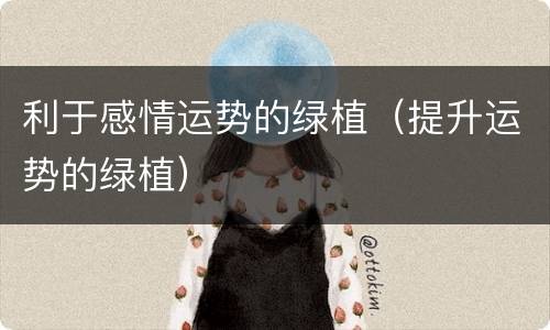 利于感情运势的绿植（提升运势的绿植）