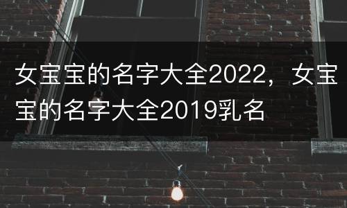 女宝宝的名字大全2022，女宝宝的名字大全2019乳名