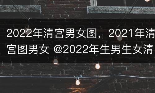 2022年清宫男女图，2021年清宫图男女 @2022年生男生女清宫图