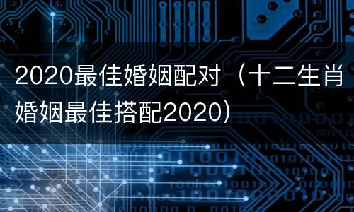 2020最佳婚姻配对（十二生肖婚姻最佳搭配2020）