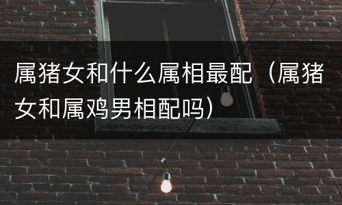 属猪女和什么属相最配（属猪女和属鸡男相配吗）