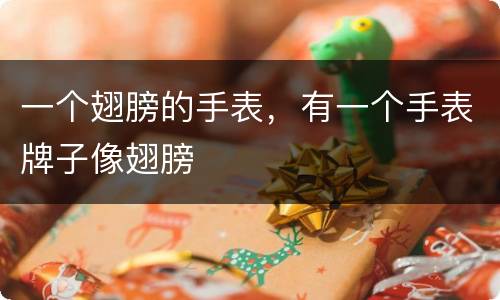 一个翅膀的手表，有一个手表牌子像翅膀