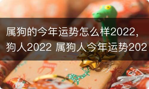 属狗的今年运势怎么样2022，狗人2022 属狗人今年运势2021年运势