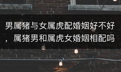 男属猪与女属虎配婚姻好不好，属猪男和属虎女婚姻相配吗