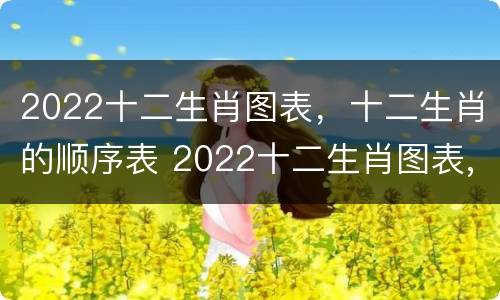 2022十二生肖图表，十二生肖的顺序表 2022十二生肖图表,十二生肖的顺序表怎么画