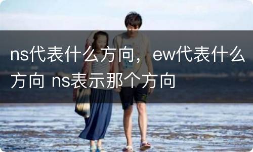 ns代表什么方向，ew代表什么方向 ns表示那个方向