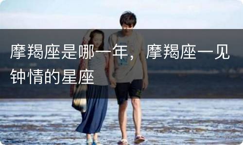 摩羯座是哪一年，摩羯座一见钟情的星座