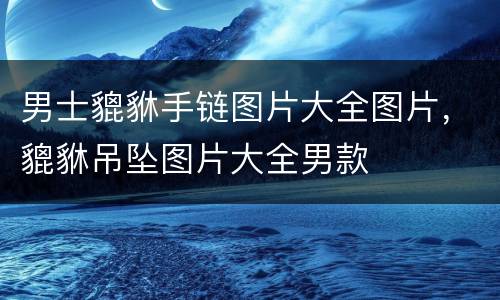 男士貔貅手链图片大全图片，貔貅吊坠图片大全男款