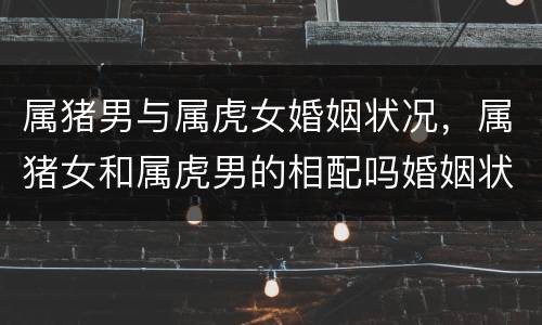 属猪男与属虎女婚姻状况，属猪女和属虎男的相配吗婚姻状况怎么样