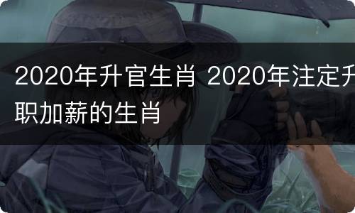 2020年升官生肖 2020年注定升职加薪的生肖