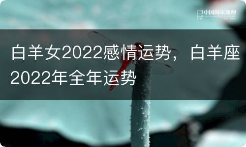 白羊女2022感情运势，白羊座2022年全年运势